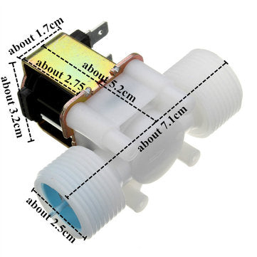 G3/4 12V PP Normally Closed Type Solenoid Valve Water Diverter Device