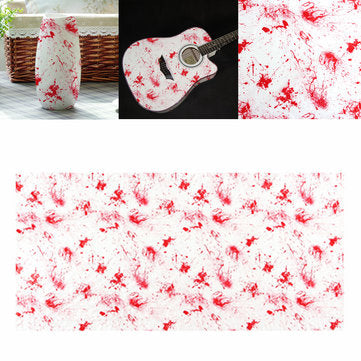 0.5 x 1M/2M Water Transfer Printing Film Hydrographics Bloodstain Red Decorations (SIZE: #1)