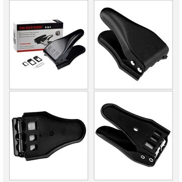KGX 3 In 1 Miccro/Standard to Nano SIM Card Cutter Tool for Mobiile Phone