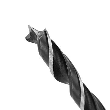 Drillpro 8pcs 3-10mm Twist Drill Bit Carbon Steel 3 Flutes Wood Drill Bit Woodworking Tool