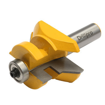 Drillpro RB12 2pcs 0.5 Inch Matched Tongue and Trough V Notch Router Bits Wood Working Chisel Cutter