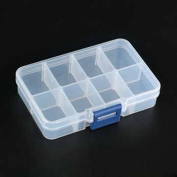8 Grid Adjustable Electronic Components Project Storage Assortment Box Bead Organizer Jewelry Box Pl