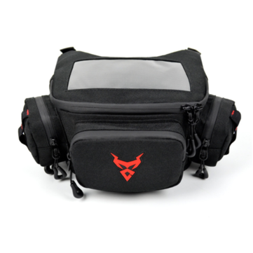 MOTOCENTRIC Touch Screen Navigation Visible Motorcycle Front Storage Bag Waterproof ... (COLOR: RED)