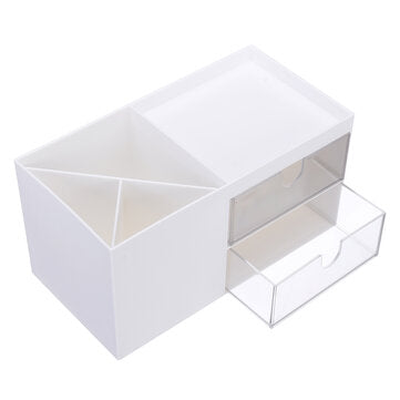 Desktop Cosmetic Storage Box with Drawer Large Capacity Makeup Brush Drawer Holder Jewelry Lipstick