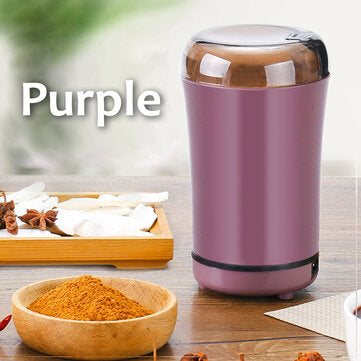 Electric Coffee Mill Grinder 800W 220V Transparent Lid Security Sn... (PLUG: EUPLUG | COLOR: PURPLE)
