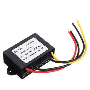 DC 9-36V to 12V 1A 2A 3A DC DC Converter 12V DC Voltage Converter Step Down Buck C... (CURRENT: 3A)