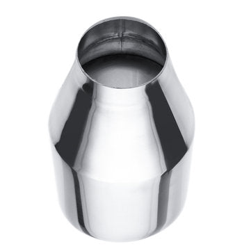2.25" Inlet 4" Outlet 7" Dual Wall Stainless Steel Exhaust Muffler Pipe Tip