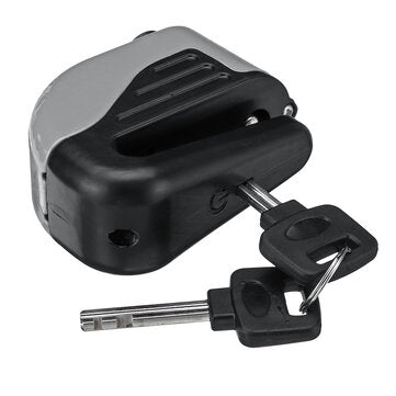 100dB Motorcycle Anti-theft Disc Brake Lock Metal Bike Scooter Wheel Alarm 2 Key (COLOR.: GRAY)