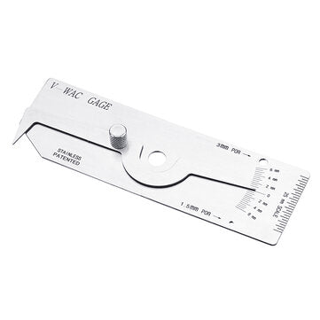 V-Wac Welding Gauge Weld Seam Biting Edge Undercut Inspection Gage HG012 Imperial/... (TYPE: METRIC)