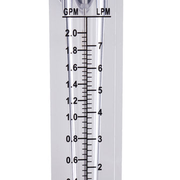 LZM-15 1/2 Inch 0.2-2.0 GPM 1-7 LPM Water Liquid Inline Flow Meter Rotameter