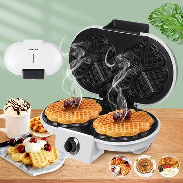 Multi-functional DoubleHead Waffle Maker Bubble Egg Cake Oven Breakfast Waffle Machine Electric B