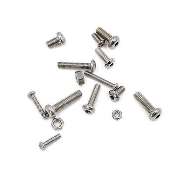Suleve MXSH10 520Pcs Stainless Steel Hex Socket Round Head Screws Nuts Assortment Set M3 M4 M5
