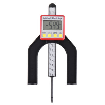 Drillpro Digital Height and Depth Gauge with Magnet Based 0-80mm Depth Ruler... (COLOR.: PINK&WHITE)