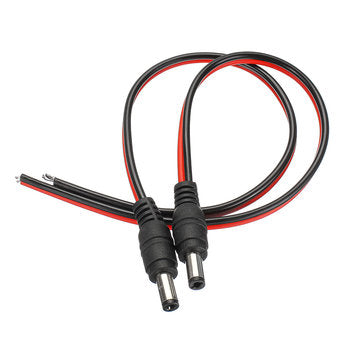 30Pcs Pure Copper Core Male DC Power Supply Wire Jack Plug Wire Connector CCTV Security Camera Surve