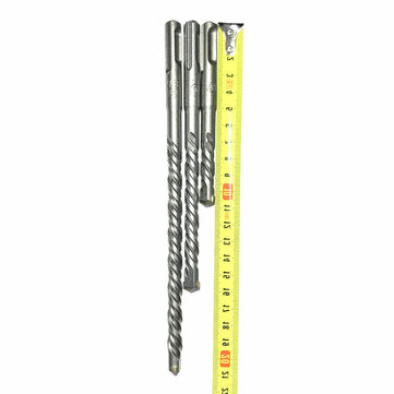 9Pcs Drill Bit Double SDS Plus Slot Electric Hammer Drill Bits Set 110mm Metal HSS Drill Set For Ele