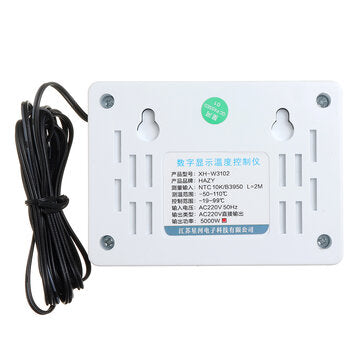 XH-W3102 5000W AC 220V Digital Display Thermostat Synchronous Heating Temperature Control Module