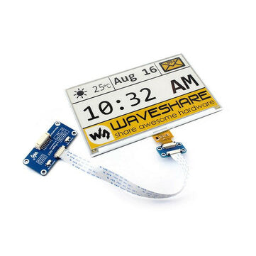 Waveshare 7.5 Inch 640384 E-paper Ink Screen Yellow Black and White SPI Interface with Driver Bo