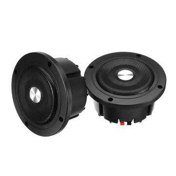 WEAH-450A 2 Pic 6 Inch In-Ceiling In-Wall Round Speakers Audio Stereo Sound Subwoo... (COLOR: BLACK)