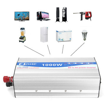 1000W DC 12V to AC 220V Pure Sine Wave Power Inverter Power Converter Transmitter