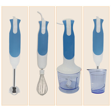Multifunctional Meat Grinder 220V 300W Electric Cooking Stick Mixer for Children`s Food Supplement J