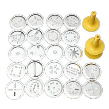 Stainless Steel Non-Stick Cookie Press Set Include 22 Shapes & 4 Decorating Tips