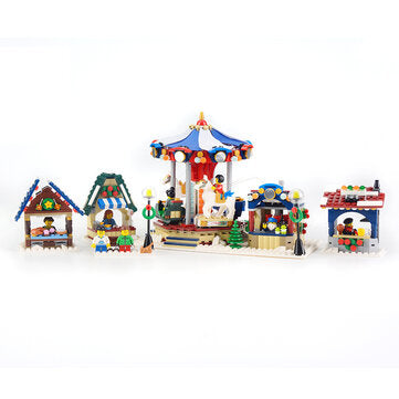 YEABRICKS DIY LED Lighting Light Kit for Lego 10235 Christmas Village Market Building Blocks Lightin