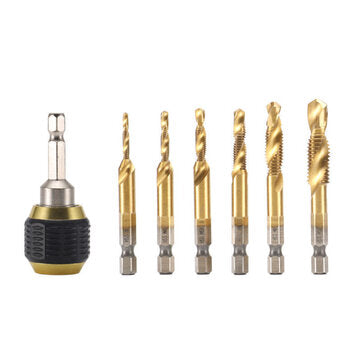 Drillpro Quick Change Drill Chuck Countersink Drill Tap Bits Self-locking Connecting Ro... (TYPE: D)
