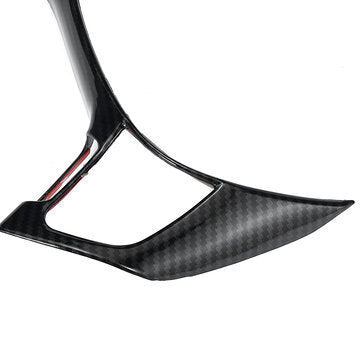 Carbon Fiber Look ABS Steering Wheel Cover Trim For VW Golf 2015-2020