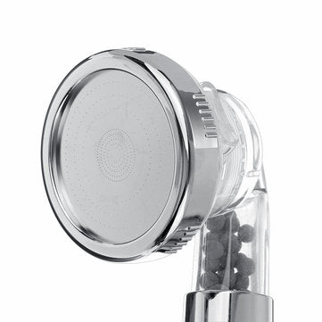 Bathroom High Pressure Shower Head HandHeld Adjustable 3 Mode Filter Stone