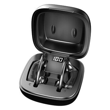 Bakeey B20 TWS Wireless bluetooth 5.0 LED Display Earphones Waterproof Headphone E... (COLOR: BLACK)