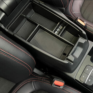 Car Center Console Armrest Organizer Storage Tray Box Black For Ford Escape