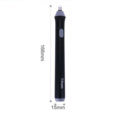 Tenwin TC8302 Electric Eraser Power-saving Automatic Rotating Electric Eraser Ske... (COLOR.: BLACK)