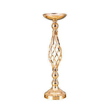 Wedding Candle Holder Candlestick Ornaments Flower Vase Rack Road Lead Decor (SIZE: MIDDLE)