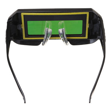Solar Powered Auto Darkening Welding Mask Helmet Eyes Goggles Tow-way Glasses