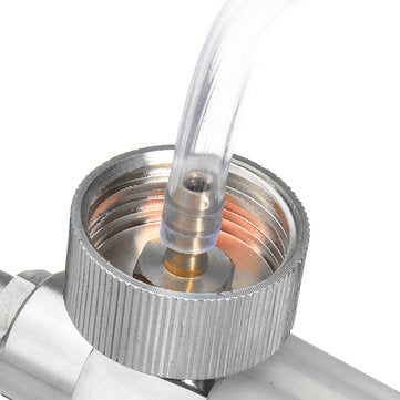 Single Gray Nozzle W+1 High Pressure Car Washer Water Gun Foam Pot Chrome Rust