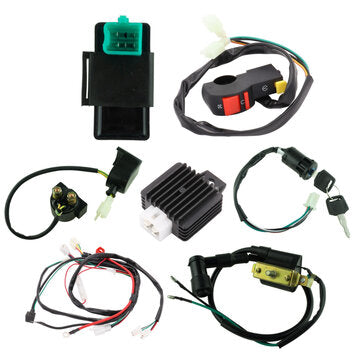 Wiring Harness Loom Solenoid Coil Rectifier CDI For 50cc 70cc 90cc 110cc 125cc ATV Quad Dirt Bike