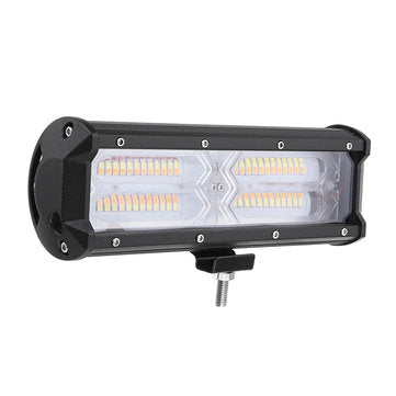9inch 48 LED DC9-32V 144W 14400LM 6500-7000k IP68 Headlights White & Yel... (COLOR.: YELLOWWHITE)