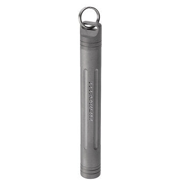 Titanium Emergency EDC Storage Box Lightweight Survival Case Capsule Pill Holder... (COLOR.: SILVER)