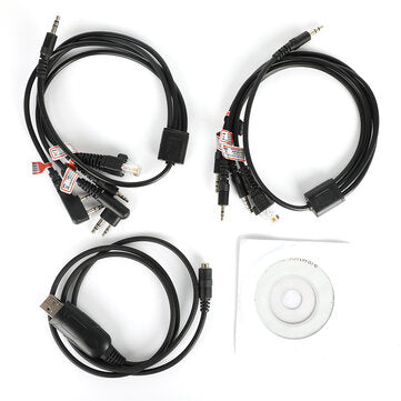 8 in 1 Programming Cable for Motorola PUXING BaoFeng UV-5R for Yaesu for Wouxun hyt for Kenwood Radi