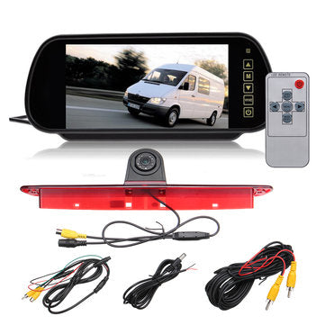 7 Inch Car Rear View Camera Monitor w/Brake Light Reversing Camera Kit Fit Mercedes Sprinter