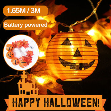 1.65M 3M Halloween Pumpkin LED String Light Waterproof Party Garden Home De... (LED QUANTITY: 20LED)
