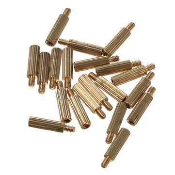 AOQDQDQD 260Pcs M2 PCB Threaded Brass Male Female Standoff Spacer Board Hex Screws Nut Assortment