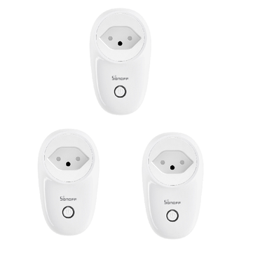 3Pcs SONOFF S26 10A AC90V-250V Smart WIFI Socket CH Wireless Plug Power Sockets Smart Home Switch Wo