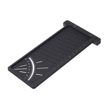 Aluminum Alloy 3D Precision Woodworking Scribe Mark Line Gauge T-type Cross-out Ruler Hole Position