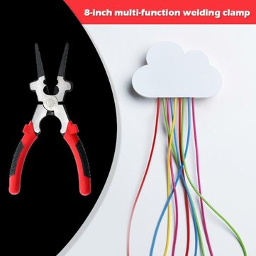 8inch Multi-function Welding Jaw Pliers Refined High Carbon Steel High Hardness MIG Welding Auxiliar