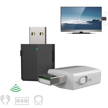 ZF-169P 3 In 1 USB bluetooth 5.0 Adapter Audio Transmitter Receiver Mini Stereo W... (COLOR.: BLACK)