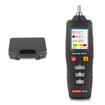 WT63B Vibration Analyzer Vibrometer Vibroscope Color LCD Digital Vibration Meter Rotation Accelerati