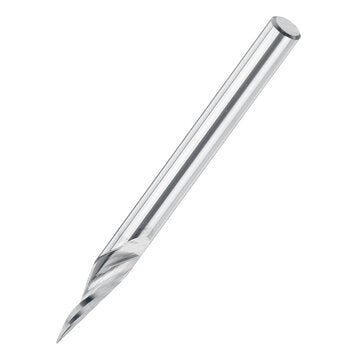 Drillpro 10Pcs 3.175mm Shank Engraving Bit End Milling Cutter 20 Degrees Tip 0.1mm Carbide 3D Millin