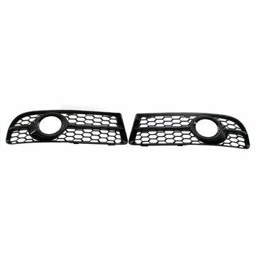 Fits for Audi A4 B7 S-Line S4 05-08 Honeycomb Front Bumper Fog Lamp Grille 2005-2008
