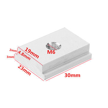 Machifit 10pcs M6 T Slot Nut T-Track Sliding Nut For Woodworking Tool Slot Fastener